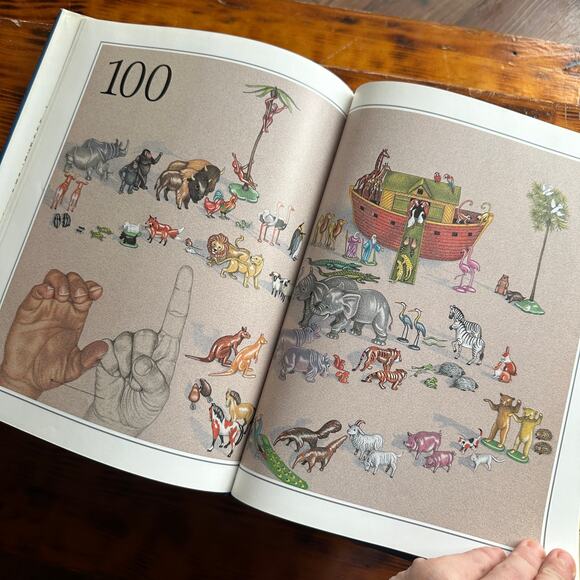 Vintage '98 The Handmade Counting Book ASL American Sign Language Hardcover Book - Picture 9 of 12